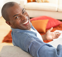 Man laughing